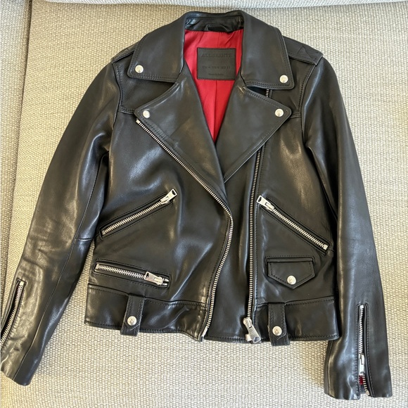 All Saints Jackets & Blazers - AllSaints Leather Biker Jacket size:0